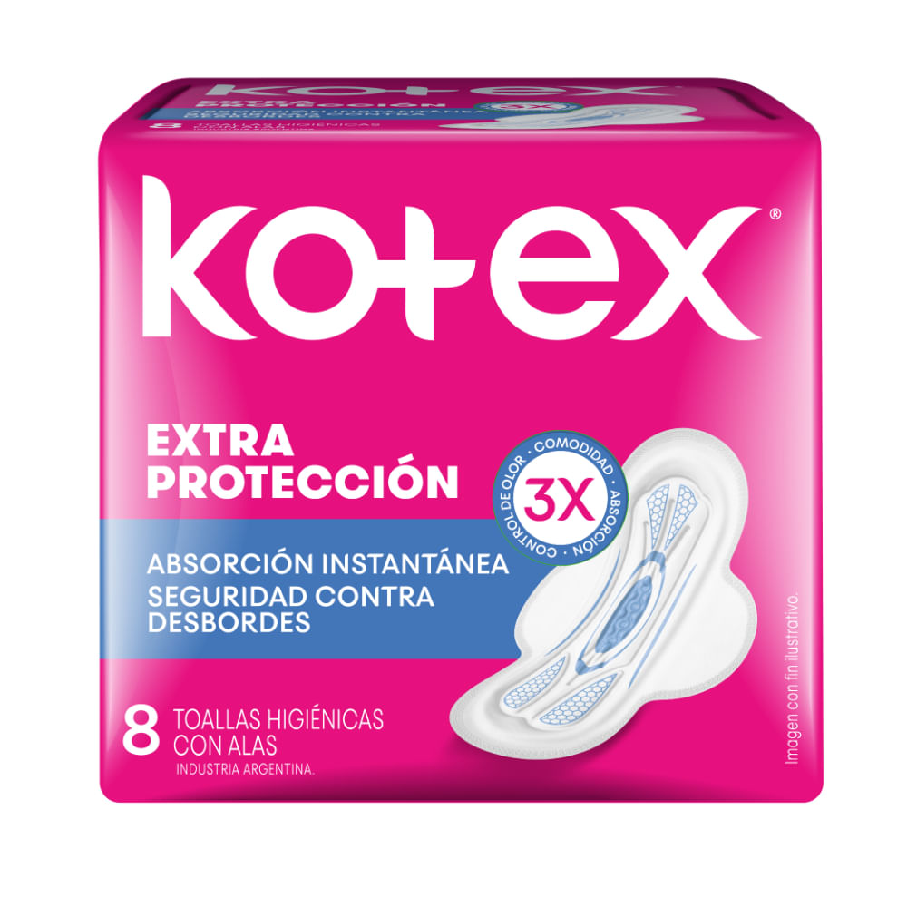 Kotex normal extra suave c/alas 48 unid