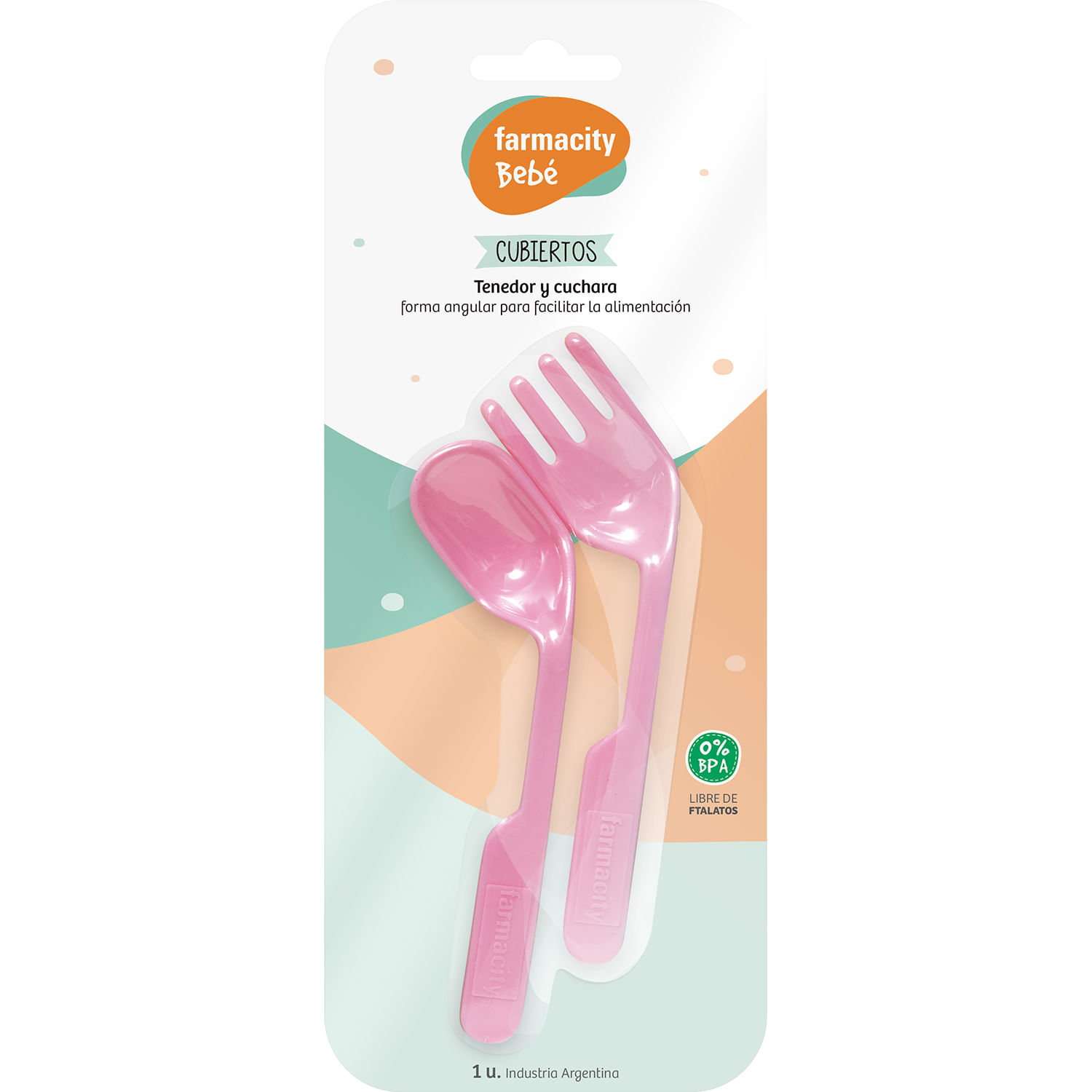 Set cuchara y tenedor c/est ver 81016