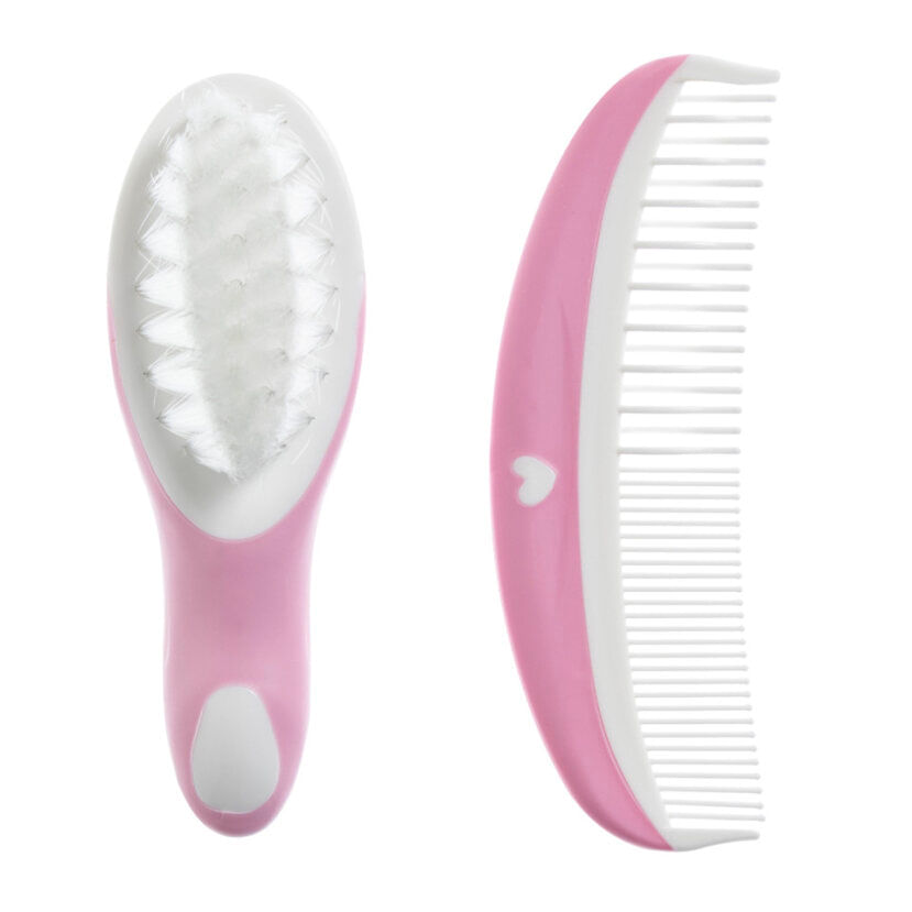 Set cepillo y peine hygge rosa 7726