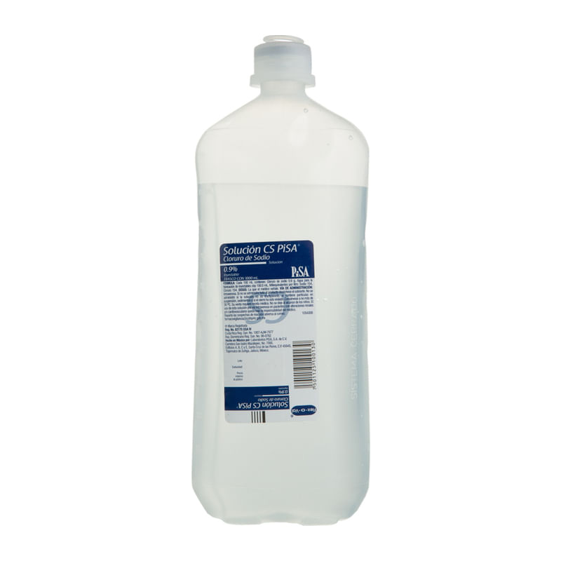 Suero fisiologico 0.9% 1000 ml