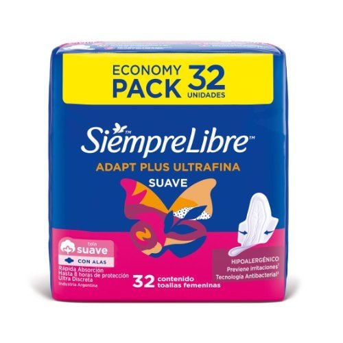 Siempre libre nocturna c/alas 3x2