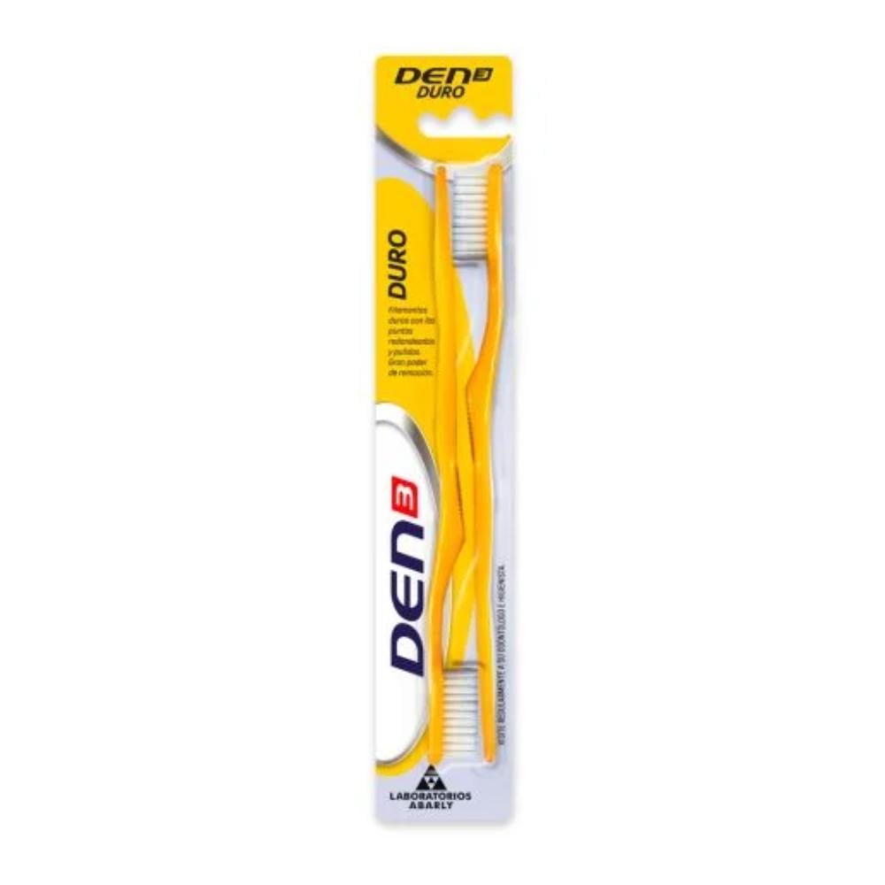 Den3 cepillo dental duro 2 unid
