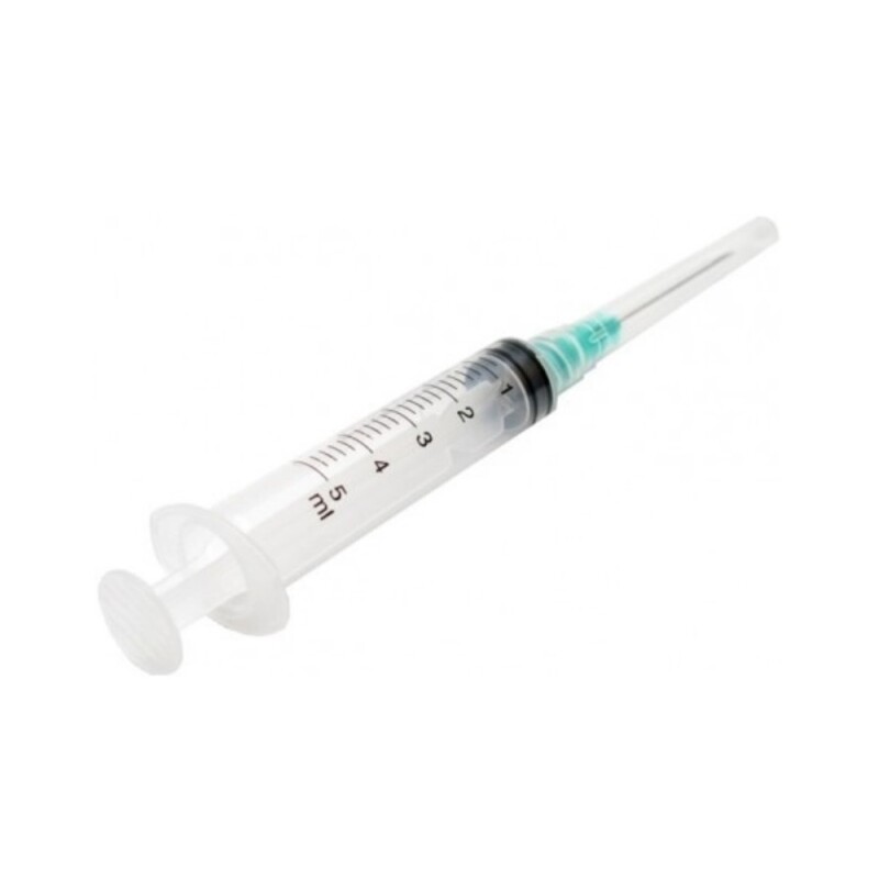 Jeringa 2.5 ml con aguja 100 unid